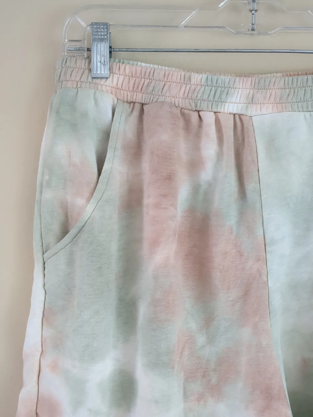 2X Dippin' Daisy's Tie Dye Pull On Shorts Lounge Soft Comfy Green